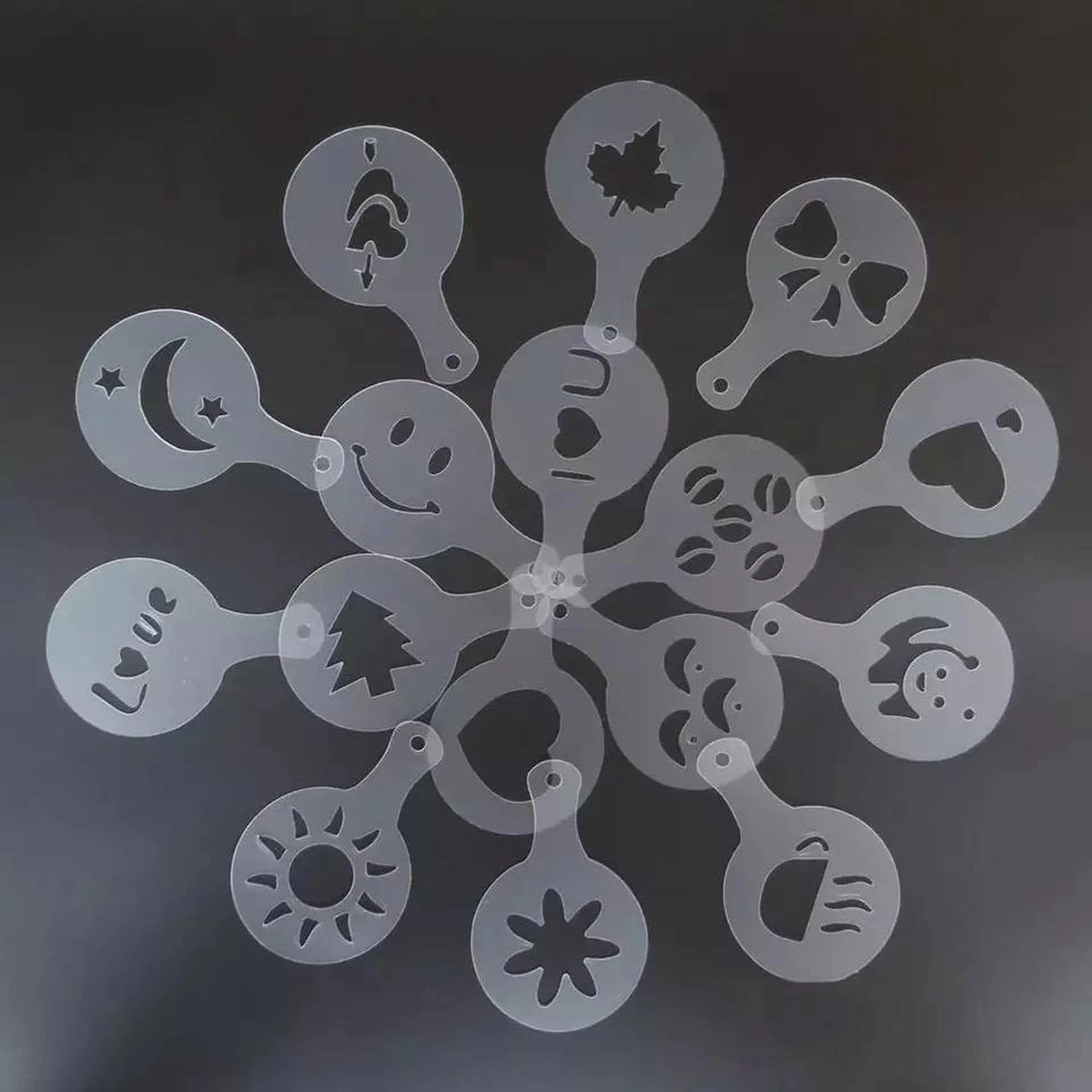 Ensemble De Cappuccino En Acier Inoxydable / épandeur De Cacao / Modèles De Café Outils Barista 4 Ensemble De Cappuccino En Acier Inoxydable / épandeur De Cacao / Modèles De Café Outils Barista – Image 2