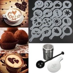 Ensemble De Cappuccino En Acier Inoxydable / épandeur De Cacao / Modèles De Café Outils Barista 13 Ensemble De Cappuccino En Acier Inoxydable / épandeur De Cacao / Modèles De Café Outils Barista -Dégustation Délicate 1200x1200 366