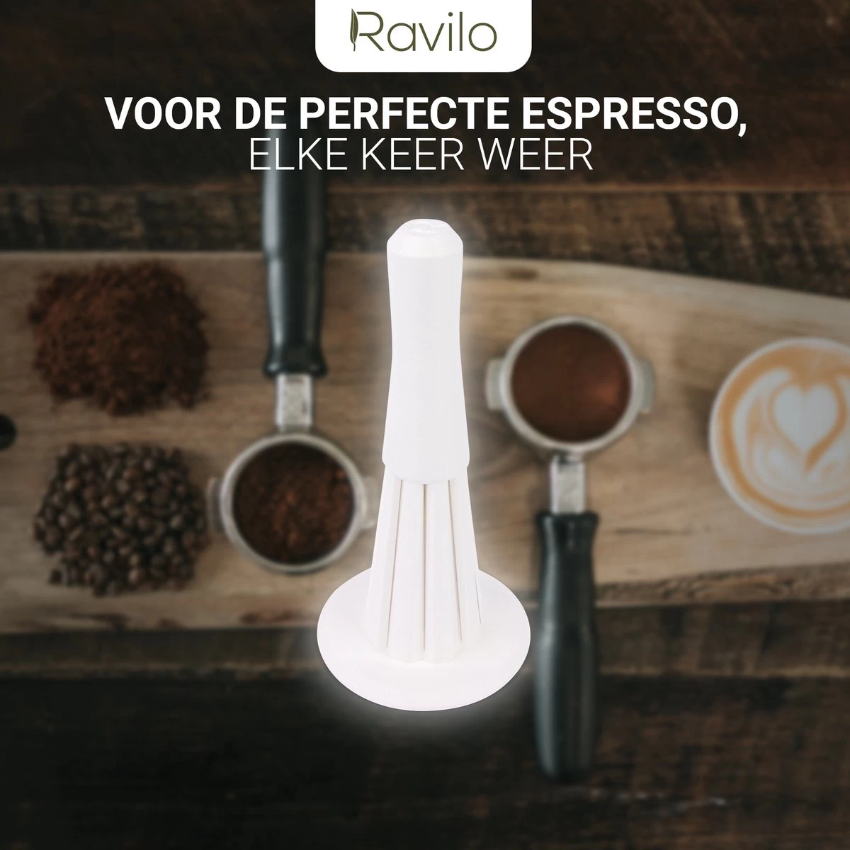 Ravilo® WDT Avec 10 Aiguilles - Wit - Outil De Distribution Espresso - Weiss Distribution Technique - Outil De Distribution WDT - 58 Mm 4 Ravilo® WDT Avec 10 Aiguilles - Wit - Outil De Distribution Espresso - Weiss Distribution Technique - Outil De Distribution WDT - 58 Mm – Image 2