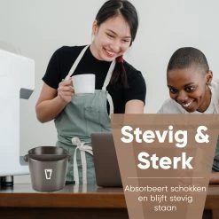 Knockbox Leonomics - Knockbox - Knockbox - Café - Espresso - Durable - Antidérapant - Matériau écologique - Zwart -Dégustation Délicate 1200x1200 419