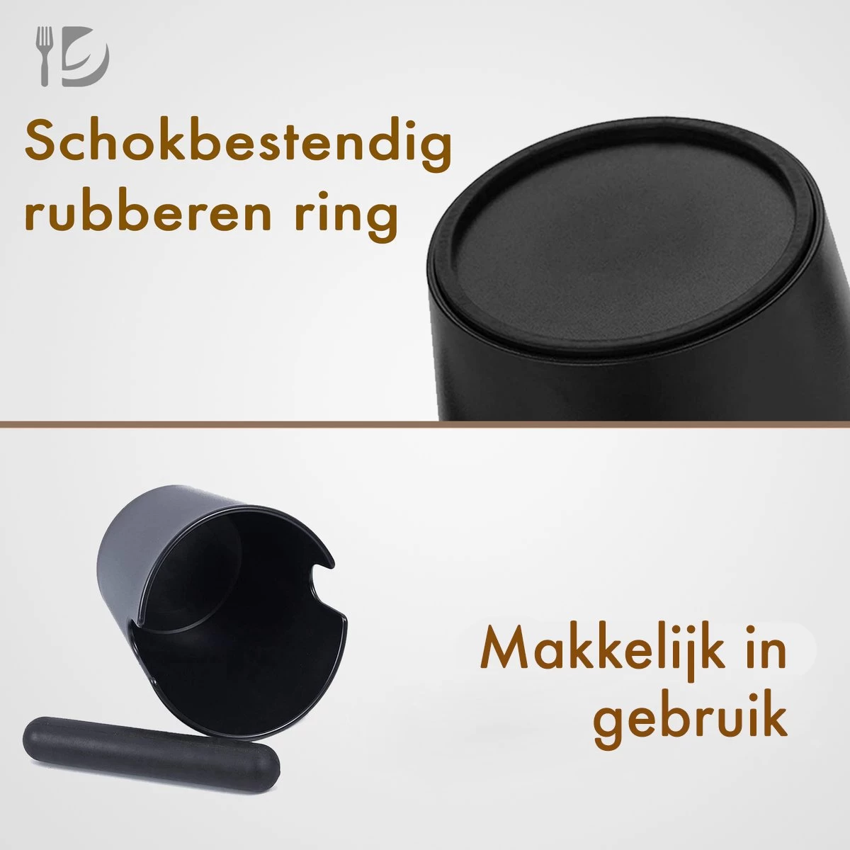 Delicino Knock Box Café - Knockbox - Knock Box - Knock Tray - Barista - Espresso - Machine à Café 9 Delicino Knock Box Café - Knockbox - Knock Box - Knock Tray - Barista - Espresso - Machine à Café – Image 7