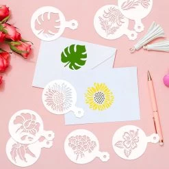 BOTC Cappuccino Template - 30 Tools Barista Réutilisables/ Fleurs - Tools DIY Stencil Cookie Barista Pour Chocolat Hot /Cupcake/ Cappuccino Décoration - 9.7x7CM) 17 BOTC Cappuccino Template - 30 Tools Barista Réutilisables/ Fleurs - Tools DIY Stencil Cookie Barista Pour Chocolat Hot /Cupcake/ Cappuccino Décoration - 9.7x7CM) -Dégustation Délicate 1200x1200 448