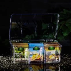 2x Boîte De Rangement Pour Thé Et Sachets De Thé - Boîte à Thé En Plastique Transparent Avec 6 Compartiments - Boîte à Thé Pour Le Stockage Du Thé 11 2x Boîte De Rangement Pour Thé Et Sachets De Thé - Boîte à Thé En Plastique Transparent Avec 6 Compartiments - Boîte à Thé Pour Le Stockage Du Thé -Dégustation Délicate 1200x1200 50