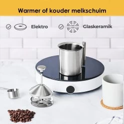 Silberthal - Mousseur à Lait - Mousseur à Lait Manuel - 400 Ml - Argent - Acier Inoxydable - Mousseur à Lait - Cadeau -Dégustation Délicate 1200x1200 510