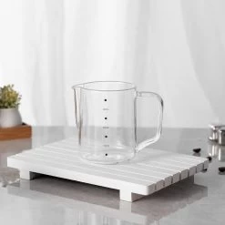 House Of Husk Pot à Lait En Verres - Pot à Lait Moussant 350 Ml - Pot à Lait Moussant - Pichet à Lait - Pot à Lait Barista -Dégustation Délicate 1200x1200 515