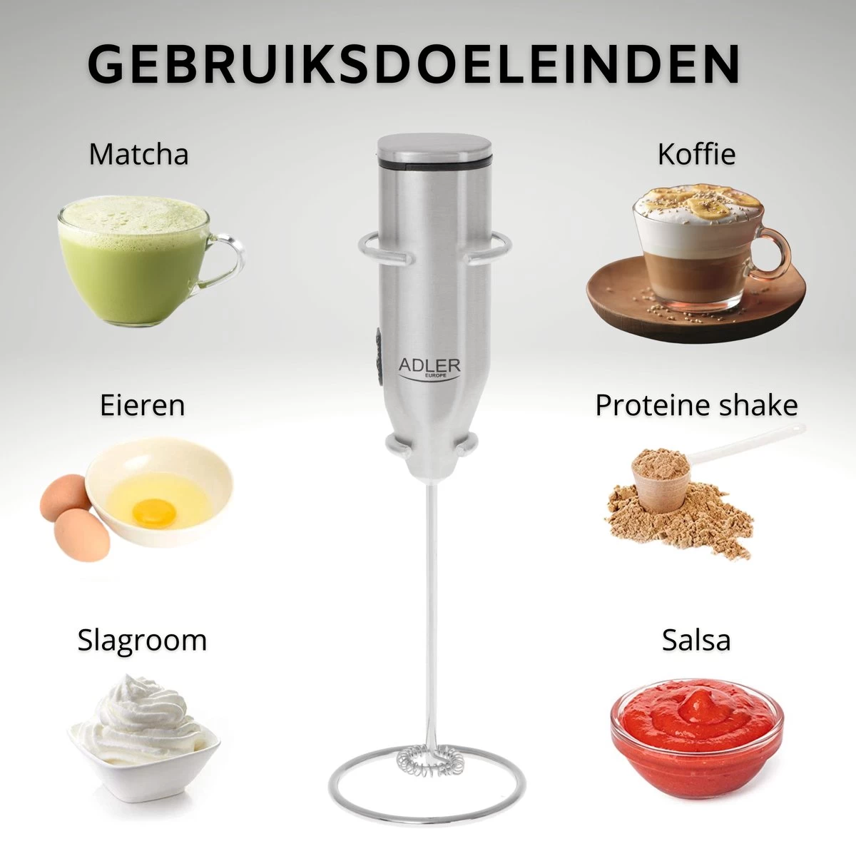 Adler Mousseur à Lait - Fouet à Lait - Mousseur à Lait Manuel - Mousseur à Lait 5 Adler Mousseur à Lait - Fouet à Lait - Mousseur à Lait Manuel - Mousseur à Lait – Image 3