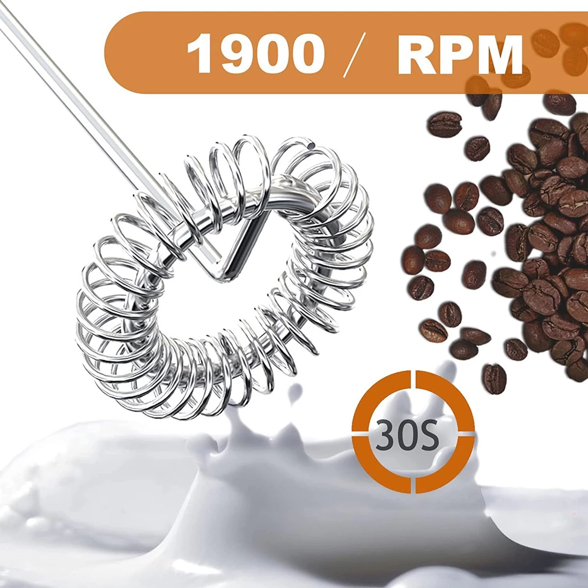 DOWO® - Mousseur à Lait électrique Coffee - Électrique - Manuel - Mousseur à Lait Manuel - Piles Incluses - Mousseur à Lait - Zwart - Acier Inoxydable - Électrique 4 DOWO® - Mousseur à Lait électrique Coffee - Électrique - Manuel - Mousseur à Lait Manuel - Piles Incluses - Mousseur à Lait - Zwart - Acier Inoxydable - Électrique – Image 2