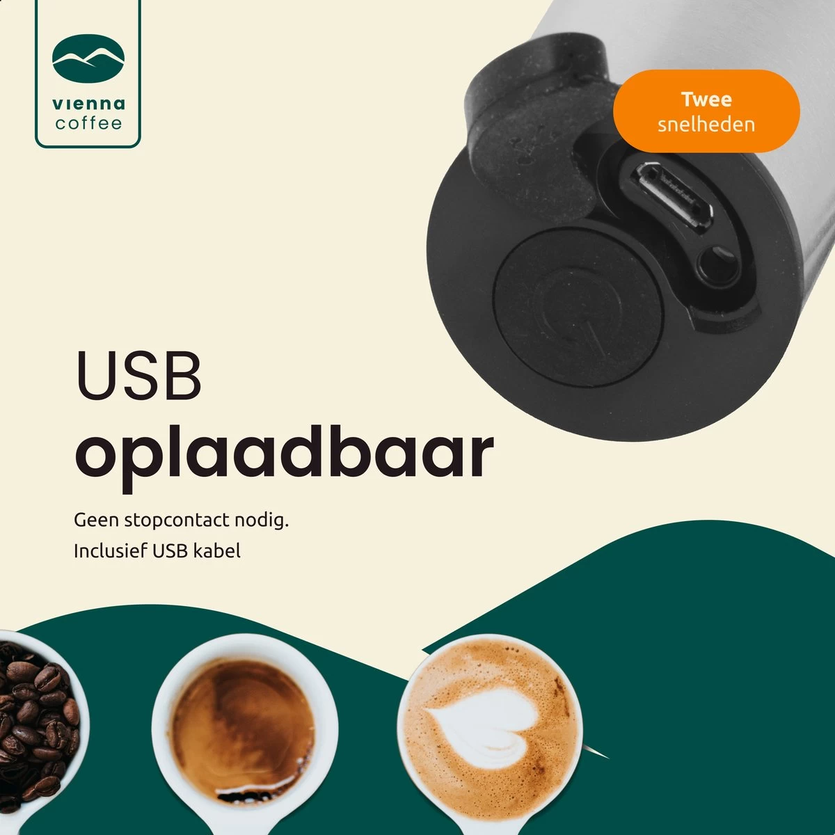 GrandLux électrique Rechargeable Via USB - Mousseur à Lait - 3 Vitesses - 2 Accessoires - Mousseur à Lait électrique - Zwart - Durable 7 GrandLux électrique Rechargeable Via USB - Mousseur à Lait - 3 Vitesses - 2 Accessoires - Mousseur à Lait électrique - Zwart - Durable – Image 5