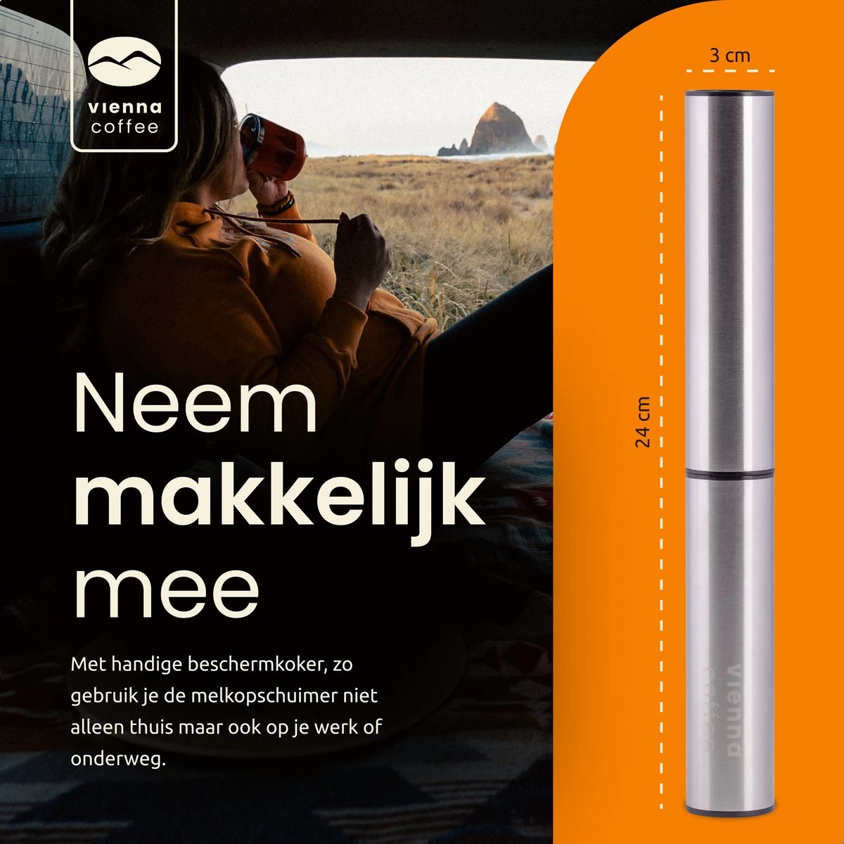 GrandLux électrique Rechargeable Via USB - Mousseur à Lait - 3 Vitesses - 2 Accessoires - Mousseur à Lait électrique - Zwart - Durable 11 GrandLux électrique Rechargeable Via USB - Mousseur à Lait - 3 Vitesses - 2 Accessoires - Mousseur à Lait électrique - Zwart - Durable – Image 9