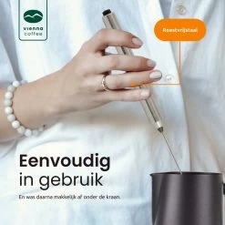 Mousseur à Lait Manuel électrique GrandLux Avec Piles - Manuel Du Mousseur à Lait - Faire De Délicieux Cappuccinos à La Maison - Acier Inoxydable -Dégustation Délicate 1200x1200 597