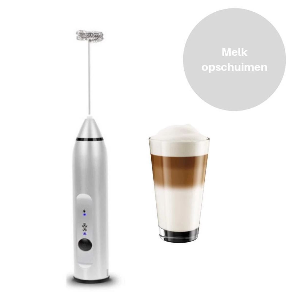 Mousseur à Lait Mousseur électrique à Café Mousseur à Lait Mousseur à Lait Espresso - USB Rechargeable électrique Incl. 5 Mousseur à Lait Mousseur électrique à Café Mousseur à Lait Mousseur à Lait Espresso - USB Rechargeable électrique Incl. – Image 3