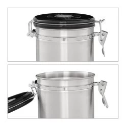 Récipient De Stockage Relaxdays Café - Boîte à Café - Hermétique - Récipient à Café - Argent - Métal Petit 14 Récipient De Stockage Relaxdays Café - Boîte à Café - Hermétique - Récipient à Café - Argent - Métal Petit -Dégustation Délicate 1200x1200 654