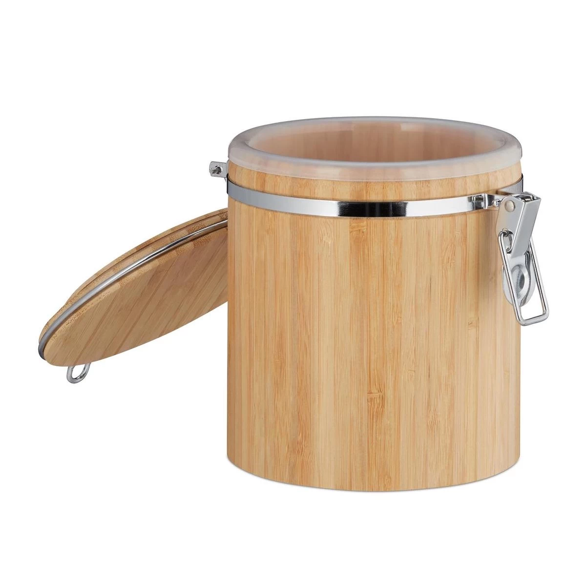 Boîte à Café Relaxdays Bambou - Boîte De Rangement - Hermétique - Fermeture à Clip - Avec Couvercle 9 Boîte à Café Relaxdays Bambou - Boîte De Rangement - Hermétique - Fermeture à Clip - Avec Couvercle – Image 7