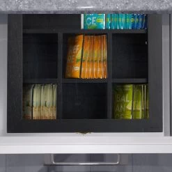 Boîte à Thé Relaxdays Bois - Boîte à Thé 7 Compartiments - Magasin De Thé - Boîte à Thé - Boîte à Thé - Boîte Blanche -Dégustation Délicate 1200x1200 7