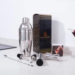 Set Cocktail Silver Premium – Set Cocktail 7 Pièces Top Class – Shaker 750ml – Coffret Luxe -Dégustation Délicate 1200x1200 702