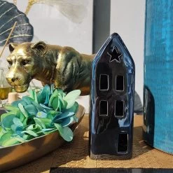 Maison En Céramique Zwart , Maison De Lumière Räder, Maison De Lumière, Petites Fenêtres, Ornements De Maison De Pain D'épice, Figures De Jardin De Maison De Jardin De Fées Pour -Dégustation Délicate 1200x1200 71