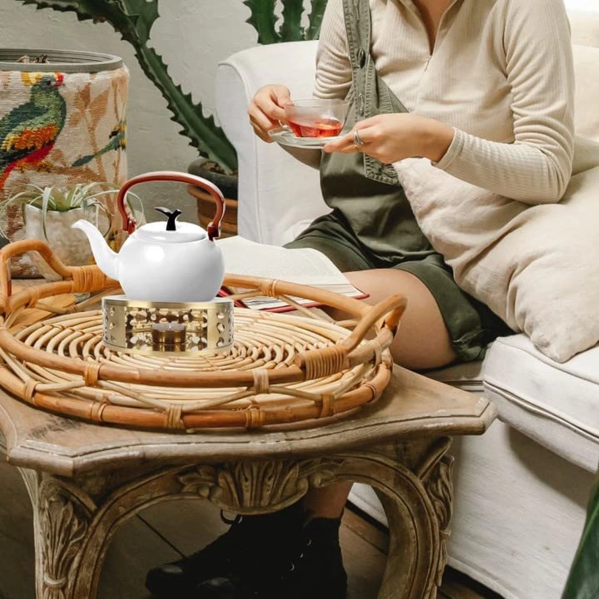 Théière Pour Théière Chauffe-thé En Acier Inoxydable Bouilloire Chauffe-plat Porte-bougie Chauffe-théière Chauffe-thé Chauffe-thé Chauffe-chauffage Avec Porte-bougie Chauffe-plat 5 Théière Pour Théière Chauffe-thé En Acier Inoxydable Bouilloire Chauffe-plat Porte-bougie Chauffe-théière Chauffe-thé Chauffe-thé Chauffe-chauffage Avec Porte-bougie Chauffe-plat – Image 3