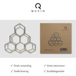 QUVIO Casier à Vin Pour 6 Bouteilles De Vin / Hexagone / Casier à Vin Design En Acier / Hexagonal - Or 15 QUVIO Casier à Vin Pour 6 Bouteilles De Vin / Hexagone / Casier à Vin Design En Acier / Hexagonal - Or -Dégustation Délicate 1200x1200 741