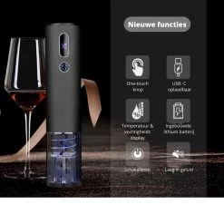 Roden Tire-bouchon électrique - Ouvre-bouteille - Tire-bouchon - Ouvre-bouteille - Rechargeable - Accessoires De Vêtements Pour Bébé Vin - Coupe-capsule - Bouchon à Vin - Set De Luxe - Set Cadeau 12 Roden Tire-bouchon électrique - Ouvre-bouteille - Tire-bouchon - Ouvre-bouteille - Rechargeable - Accessoires De Vêtements Pour Bébé Vin - Coupe-capsule - Bouchon à Vin - Set De Luxe - Set Cadeau -Dégustation Délicate 1200x1200 778