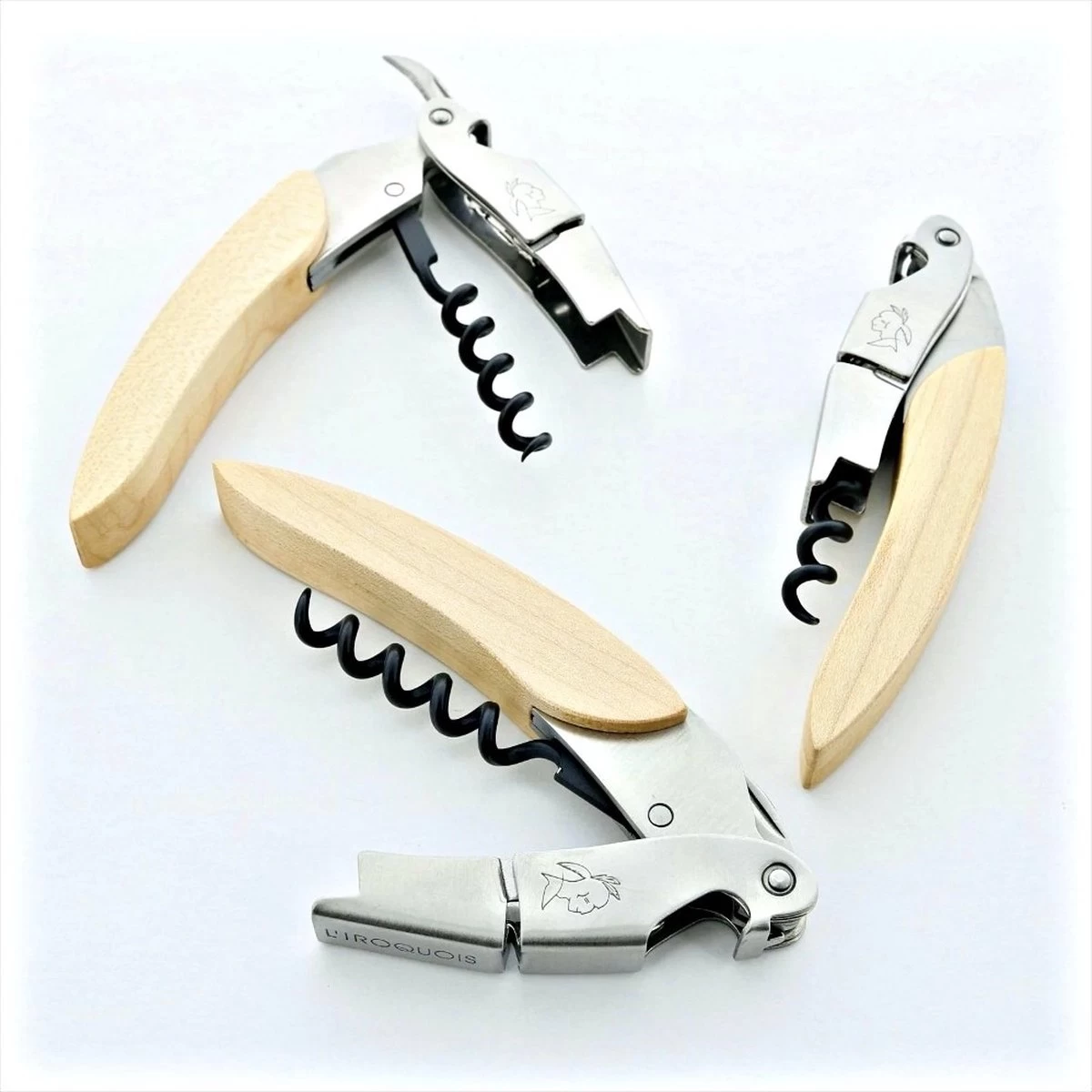 LIGNE W - IROQUOIS - COUTEAU SOMMELIER OUVRE BOUTEILLE DE LUXE FINITION BOIS NATUREL 5 LIGNE W - IROQUOIS - COUTEAU SOMMELIER OUVRE BOUTEILLE DE LUXE FINITION BOIS NATUREL – Image 3