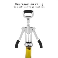 Tire-bouchon Robuste Cheqo® - Décapsuleur De Luxe - Alliage De Zinc Avec Poignée TPR - Levier - Ouverture En Un Instant 12 Tire-bouchon Robuste Cheqo® - Décapsuleur De Luxe - Alliage De Zinc Avec Poignée TPR - Levier - Ouverture En Un Instant -Dégustation Délicate 1200x1200 850