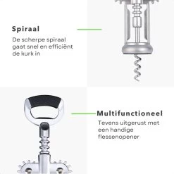 Tire-bouchon Robuste Cheqo® - Décapsuleur De Luxe - Alliage De Zinc Avec Poignée TPR - Levier - Ouverture En Un Instant 13 Tire-bouchon Robuste Cheqo® - Décapsuleur De Luxe - Alliage De Zinc Avec Poignée TPR - Levier - Ouverture En Un Instant -Dégustation Délicate 1200x1200 851