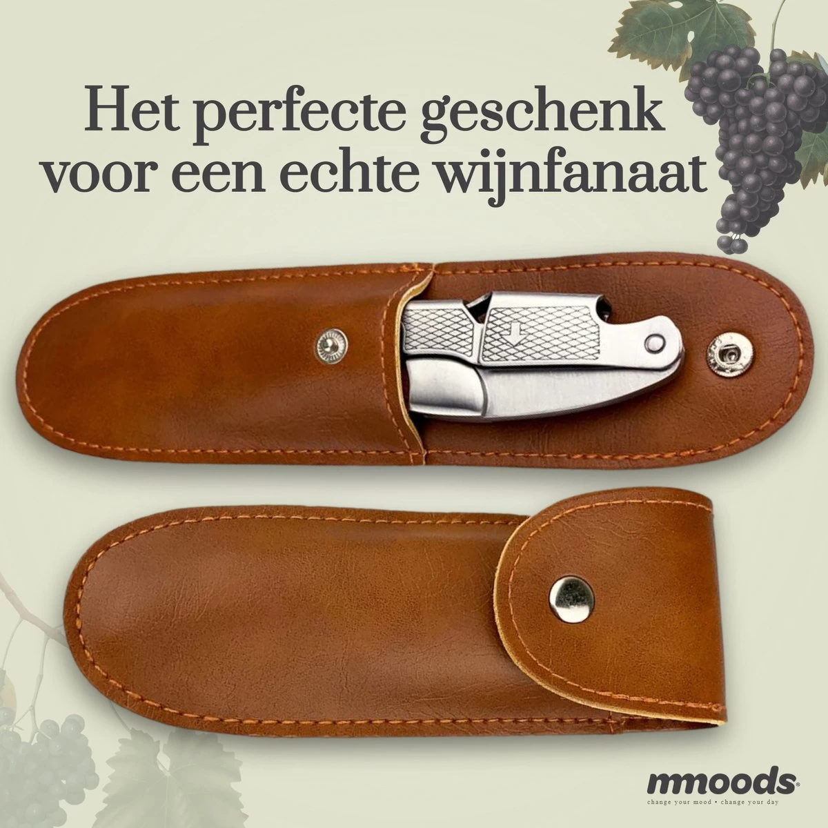 Mmoods Wine Opener - Couteau De Serveur à Rainure Fendue - Couteau Sommelier - Cadeau - Tire-bouchon à Vin 9 Mmoods Wine Opener - Couteau De Serveur à Rainure Fendue - Couteau Sommelier - Cadeau - Tire-bouchon à Vin – Image 7