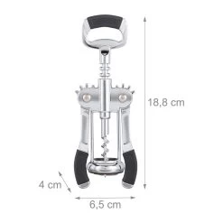 Relaxdays 10 X Levier Tire-bouchon - Ouvre-bouteille - Ouvre-bouteille à Vin - Ouvre-bière - Argent -Dégustation Délicate 1200x1200 865
