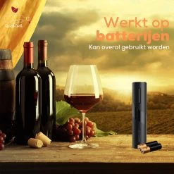 Tire-bouchon électrique Avec Bouchon à Vin Et Bec - Ouvre-bouteille électrique - À Piles - Zwart 12 Tire-bouchon électrique Avec Bouchon à Vin Et Bec - Ouvre-bouteille électrique - À Piles - Zwart -Dégustation Délicate 1200x1200 870