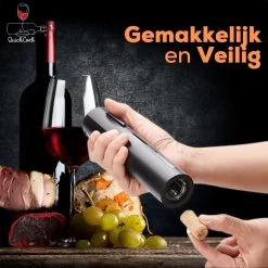 Tire-bouchon électrique Avec Bouchon à Vin Et Bec - Ouvre-bouteille électrique - À Piles - Zwart 13 Tire-bouchon électrique Avec Bouchon à Vin Et Bec - Ouvre-bouteille électrique - À Piles - Zwart -Dégustation Délicate 1200x1200 871