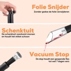 Tire-bouchon électrique Avec Bouchon à Vin Et Bec - Ouvre-bouteille électrique - À Piles - Zwart 16 Tire-bouchon électrique Avec Bouchon à Vin Et Bec - Ouvre-bouteille électrique - À Piles - Zwart -Dégustation Délicate 1200x1200 874