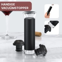 Tire-bouchon électrique Vinoh - Ouvre-bouteille - Ensemble Ouvre- Vin Avec Tire-bouchon - Bouchon à Vin - Coupe-capsule - Bec Verseur - Piles AA Incluses -Dégustation Délicate 1200x1200 891