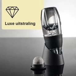 Lynnz à Vin De Luxe Lynnz ® + Passoire Et Standard | Carafe à Vin - Carafe à Vin - Aérateur à Vin - Cadeau - Accessoires Pour Le Vin - Coffret Cadeau -Dégustation Délicate 1200x1200 928