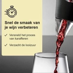 Lynnz à Vin De Luxe Lynnz ® + Passoire Et Standard | Carafe à Vin - Carafe à Vin - Aérateur à Vin - Cadeau - Accessoires Pour Le Vin - Coffret Cadeau -Dégustation Délicate 1200x1200 929