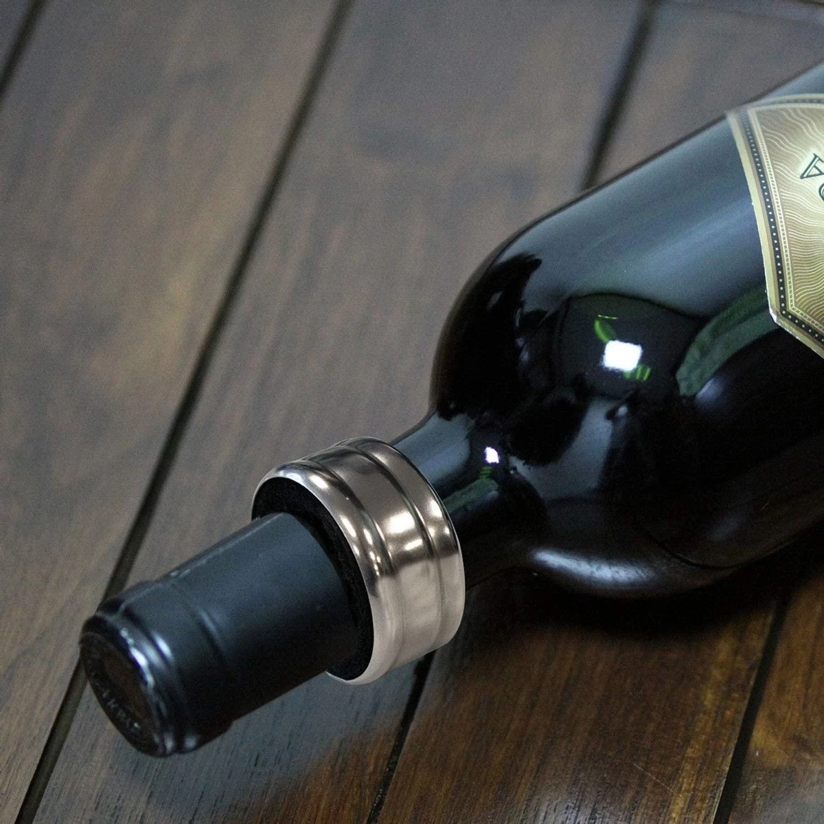 Doodadeals® Wine Ring - Drop Catcher - Wine Ring Contre Les Fuites Bouteille - Drop Ring Bouteille De Vin - Acier Inoxydable - 1 Pièce 6 Doodadeals® Wine Ring - Drop Catcher - Wine Ring Contre Les Fuites Bouteille - Drop Ring Bouteille De Vin - Acier Inoxydable - 1 Pièce – Image 4