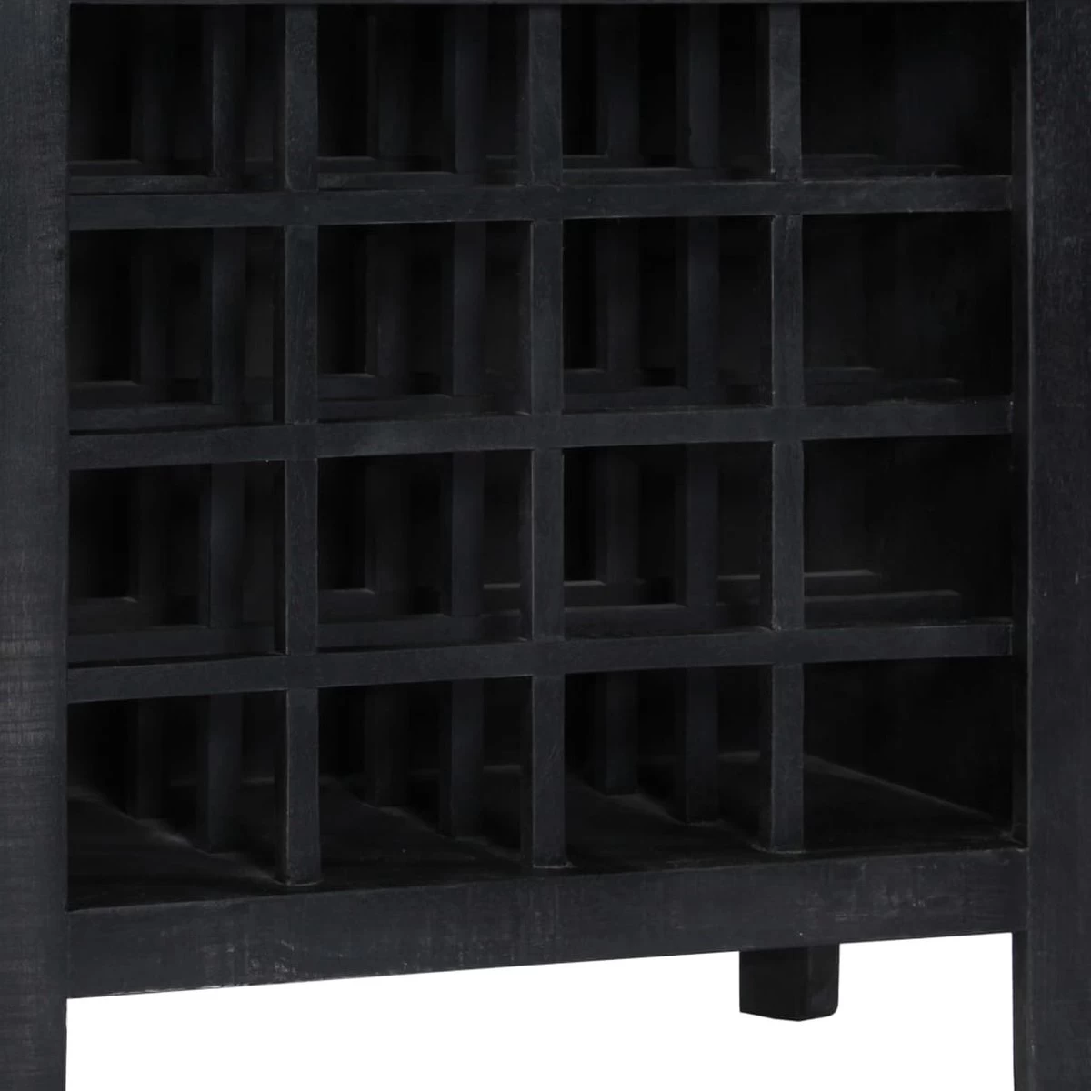 Prolenta Premium - Casier à Vin 56x35x75 Cm Bois De Manguier Massif Noir - Maison Et Jardin 7 Prolenta Premium - Casier à Vin 56x35x75 Cm Bois De Manguier Massif Noir - Maison Et Jardin – Image 5