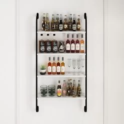 SENSA -Casier à Vin- Cave à Vin - Cave à Boissons - Meuble Bar - Armoires De Rangement Avec Portes - Wit - 150x64x20 Cm 9 SENSA -Casier à Vin- Cave à Vin - Cave à Boissons - Meuble Bar - Armoires De Rangement Avec Portes - Wit - 150x64x20 Cm -Dégustation Délicate 1200x1200 952