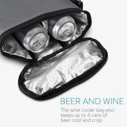 Sac Isotherme Portable Navaris Pour Le Vin - Glacière Avec Bandoulière Pour 2 Bouteilles Ou 4 Canettes - 32 X 22,5 X 12 Cm - Idéal Pour Le Voyage Ou Le Pique-nique 11 Sac Isotherme Portable Navaris Pour Le Vin - Glacière Avec Bandoulière Pour 2 Bouteilles Ou 4 Canettes - 32 X 22,5 X 12 Cm - Idéal Pour Le Voyage Ou Le Pique-nique -Dégustation Délicate 1200x1200 979