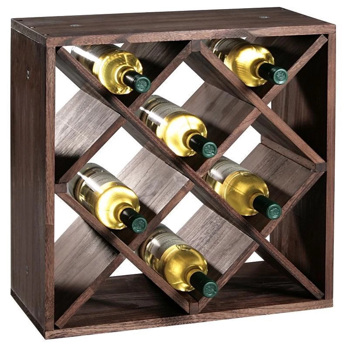 Système D'étagères Pour Bouteilles De Vin En Bois FSC® Pour 20 Bouteilles De Vin | Casier à Vin | Range-bouteilles | Vin | Matériel: Bois De Pin | Faible. 50 X 50 X 25 Cm. 4 Système D'étagères Pour Bouteilles De Vin En Bois FSC® Pour 20 Bouteilles De Vin | Casier à Vin | Range-bouteilles | Vin | Matériel: Bois De Pin | Faible. 50 X 50 X 25 Cm. – Image 2