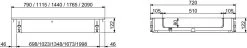 Bac à Glace Pilée Drop-In 4/1 - CombiSteel 7495.0100 - Catering & Professional 5 Bac à Glace Pilée Drop-In 4/1 - CombiSteel 7495.0100 - Catering & Professional -Dégustation Délicate 1200x232