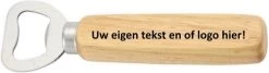Ouvre-bouteille En Bois De Hêtre Avec Son Propre Nom - Ouvre-bière Cadeau Personnel Homme - Personnalisé Avec Votre Eigen Texte Et / Ou Naam - Ouvre-bière