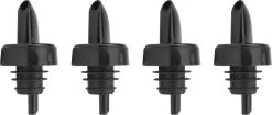 Veluw Spout Boisson - Bouchon Verseur Professionnel Pour Boisson - Plastique - Zwart ( Set De 4)