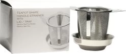 Filtre à Thé Avec Fond / Pointe De Thé / Passoire à Thé / Forme De Théière / Inox / Acier Inoxydable