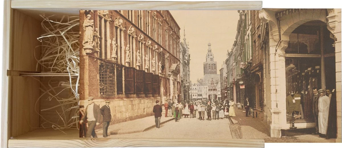 Boîte à Vin - Vue Sur La Vieille Ville De Nimègue - Hôtel De Ville Et Grand-Place - Tirage Photo Ancien Sur Boîte En Bois - 19x36 Cm 3 Boîte à Vin - Vue Sur La Vieille Ville De Nimègue - Hôtel De Ville Et Grand-Place - Tirage Photo Ancien Sur Boîte En Bois - 19x36 Cm