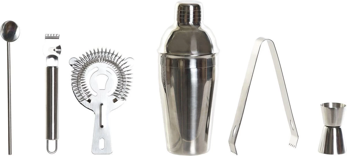 Set De Shaker à Cocktail En Acier Inoxydable 6 Pièces 550 Ml - Faire Des Cocktails - Set De Cocktail Complet 5 Set De Shaker à Cocktail En Acier Inoxydable 6 Pièces 550 Ml - Faire Des Cocktails - Set De Cocktail Complet – Image 3