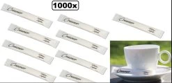 1000x Creamerstick 2,5 Grammes Blanc - Café Lait Sucre Thé Lait En Poudre Sacs De Sucre Carnaval Cantine Festival à Thème Fête