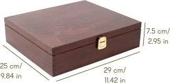 Creative Deco Grande Boîte à Thee En Bois Rangement Marron | 12 Compartiments | 29 X 25 X 7,5 Cm | Avec Un Couvercle | Bois Laqué | Coffre Perfect Pour Le Découpage Et La Décoration 13 Creative Deco Grande Boîte à Thee En Bois Rangement Marron | 12 Compartiments | 29 X 25 X 7,5 Cm | Avec Un Couvercle | Bois Laqué | Coffre Perfect Pour Le Découpage Et La Décoration -Dégustation Délicate 1200x586