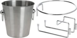 Excellent Houseware Champagne Cooler En Acier Inoxydable - Avec Support
