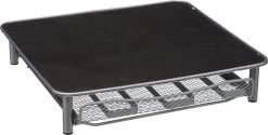Porte-capsules - Porte- Tasses à Café à Capsules - Porte- Tasses Nespresso - Table à Tasses à Expresso Avec Rangement - Gain De Place - Métal Chromé - Grijs - 31x28,5x6,3cm