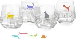 Marqueur De Verre Balvi Sticky Cats Diverse Couleurs 8 Pièces 5 Marqueur De Verre Balvi Sticky Cats Diverse Couleurs 8 Pièces -Dégustation Délicate 1200x614